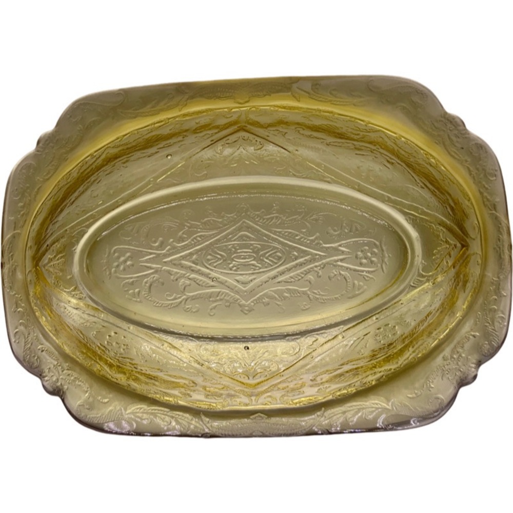 Federal Glass Amber Depression Glass Vegetable Serving Dish